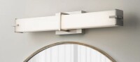 Mercer41 25" Dimmable LED Vanity Light in Brushed Nickel New In Box $199