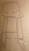 HeuGah Faux Leather Counter Height Bar Stool, Dining Room Chair with Metal Legs & Soft Backrest Easy to Assemble New in Box $299 - 2