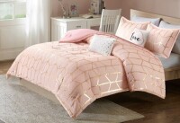 Intelligent Design Blush Arielle Brushed Comforter Set (Full/Queen) 5pc: Hypoallergenic, Microfiber / Moonbeams Twin Size 2-Piece Comforter Set New In Box Assorted $199