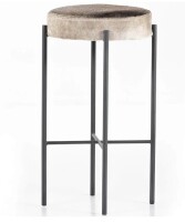 Four Hands Nocona Leather Bar & Counter Stool, Speckled Hide New in Box $699