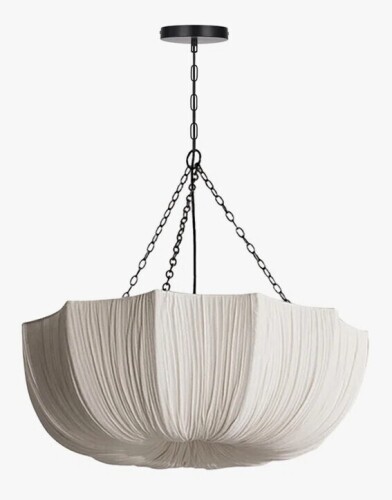 Joss & Main 1 - Light Linen Bowl Shade Pendant $499
