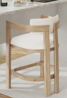 Hokku Designs Evesham 26" Wood Upholstered Barstool New in Box $499