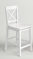 Lark Manor Solid Wood Counter Stool in White New in Box $299