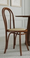 Corrigan Studio Rattan Seat Dining Chair With Solid Wood Frame, French Side Chair New in Box $399