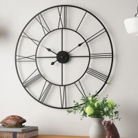 17 Stories Charma Metal Wall Clock New In Box $299
