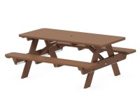 Polywood Park 72" Picnic Table in Teak New in Box $2199