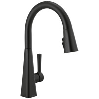 Delta Lenta Pull Down Sprayer Kitchen Sink Faucet, Single Handle Kitchen Faucet New In Box $399