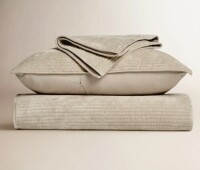 EverGrace 3-Piece Queen Striped Channel Velvet Quilt Set $199
