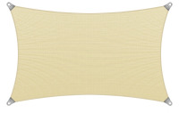 ColourTree Reinforced Super Ring Rectangle Shade Sail, 8' x 12" New In Box $399
