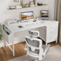 17 Stories Computer Desk With Drawers Rectangular Desk New In Box $299