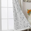 QBedding Roshey Floral Curtain Pair, 52" x 108" New $199