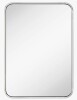 Ebern Designs Aria Rounded Rectangle Bathroom Vanity Mirror, Vertically/Horizontal Hanging, 24" x 36" New In Box $299