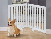 Archie & Oscar&trade; Huxley Wood Free Standing Pet Gate with a Pair of Support Feet, 24" H x 40" W x 0.71" D New In Box $99