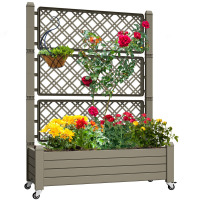 Lark Manor Alajandro 43.3'' W x 61''H Resin Raised Garden Bed New In Box $299