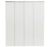 Godear Design Room Divider Window Blinds Cordless Adjustable Sliding Panel Track w/23 in. Slat Up to 86 in. W x 96 in. L Cirrus Similar to Picture New Shelf Pull $399