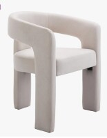 Ophelia & Co Dalpat Iron Accent Arm Chair in Beige New in Box $399