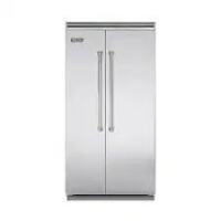 Viking
- 42 in. Wide Professional 5 Series Quiet Cool 25.3 Cu. Ft. 
Side-by-Side Built-In Refrigerator - Stainless Steel New Floor Model On 
Working $12999