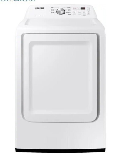 Samsung - 7.2 Cu. Ft. Electric Dryer with Sensor Dry - White New $899