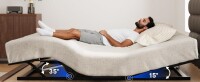 FLEXISPOT S3K-Lite King Size Adjustable Bed Frame Base, Zero Clearance, Independent Head & Foot Incline, Zero Gravity, Wireless Remote, 12&rsquo;&rsquo; Legs, Easy Assemble, 750 lbs., New In Box $699