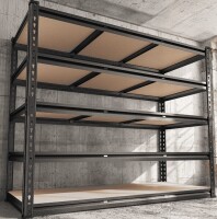 REIBII 48"W Heavy Duty Shelving 3000LBS Steel Shelving Adjustable Garage Storage Industrial Shelf, 48"W x 24"D x 72"H New in Box $499