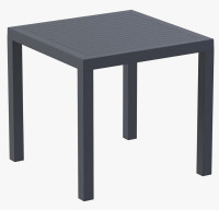 Latitude Run Quadis 4 - Person Patio Square Dining Table in Dove Gray New In Box $899