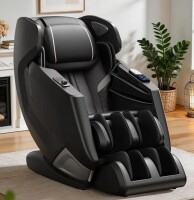 Inbox Zero Cello 2026 Full Body 4D Massage Chair With Automatic Extended Footrest, SL-Track Zero Gravity Recliner, Full Air Bags, Heat Therapy, Yoga Stretch, Foot Roller, Shiatsu/Knead/Thai Massage, Bluetooth Player with AI Voice Control New in Box $4999