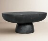 Joss & Main 36x24x15" Black Oval Coffee Table Magnesium Oxide Contemporary,Industrial New in Box $1099
