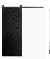 Chic Mode 38" Door Frame and Sliding Track System for Sliding Barn Doors New in Box $499