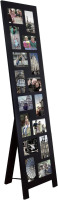 Adeco PF0558 16-Opening Black Wood Floor-Standing Easel Photo Frame, 4" x 6" New In Box $199