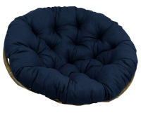 Ebern Designs Outdoor 6'' Papasan Seat Cushion, 52" W x 52" D -Navy New In Box $299