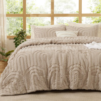 Bedsure 3-Piece King Comforter Set-Arch Jacquard Boho Bedding Set $199