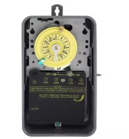 Intermatic T100 Series 40 Amp 24-Hour Outdoor Mechanical Timer with Double Pole Single Throw switching 240 VAC, Gray $299