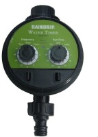 Raindrip R672CT Black Battery Operated Electronic Analog Water Timer