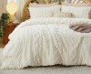 Bedsure Tufted Boho Queen Comforter Set &ndash; 3-Piece Ivory Shabby Bedding, Farmhouse Jacquard Bed Set with Embroidery, All-Season Softness $199