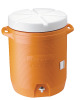 Rubbermaid&reg; Water Cooler, 5 Gallon Capacity with Cup Dispenser and Spigot, Orange/White New Shelf Pull $75