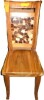 Dakota Fields Bali & Pari Luan Suar Wood Dining Chair - Handcrafted Solid Wood Seat With Mosaic Backrest Inlay, Rustic Modern Accent Chair For Kitchen Or Dining Room $399 - 2