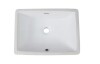 DeerValley Ursa Undermount Bathroom Sink 18" X 13" Rectangular Vitreous China with Overflow DV-1U306 New In Box $299