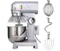 Svopes 15 qt. Commercial Food Mixer, 600 W with 3-Adjustable Speeds (110/178/390 RPM), Heavy Duty in Silver $699