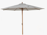 Arlmont & Co. 10 ft. Aluminum Pulley-operated Upright Round Luxury Umbrella New Shelf Pull $299