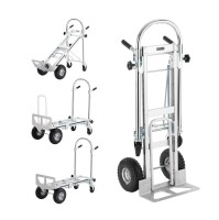 Vevor Aluminum Folding Hand Truck 4 in 1 Design 1000 lbs Capacity Heavy Duty Collapsible Cart $299
