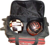 Dale Earnhardt Jr. #8 Bowling Ball Bag with 2 Bowling Balls and Shoes $140