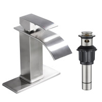 FORIOUS Single-handle Bathroom Faucet with Drain Assembly WB-03302BN $199