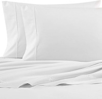 Nautica - Full Size Sheet Set, Cotton Percale Bedding, Crisp & Cool, Stylish Bedding Set (Solid White, Full) New $79