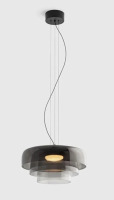 George Oliver Mid Century Modern Glass Pendant Light New In Box $399