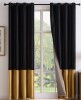 Everly Quinn 100% Blackout Velvet Liner Curtains for living room bedroom Thermal Drapes Panels (set of 2), 52" W x 84" L New $99