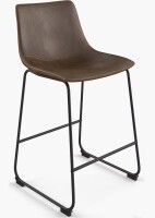 Aeon Petra Counter Height Stool with Black Frame In Dark Brown New In Box $399