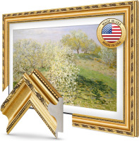 Frame My TV Ornate Gold 65" Premiere Deco TV Frame - Compatible ONLY with Samsung The Frame TV and Pro TVs (Fits 2021-2026, LS03A, LS03B, LS03C, LS03D, LS03FA, LS03FW) New In Box $699
