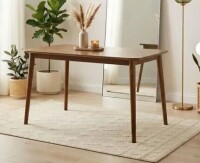 Furniturebox UK Lynton Small Walnut Effect Solid Wood Dining Table New In Box $399