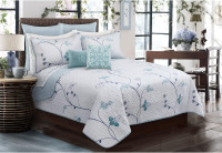 Safdie & Co. 2pc Twin Quilt Set -Whisper New In Box $199