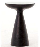 Four Hands Marlow Collection Brushed Bronze Mod Pedestal Table $499